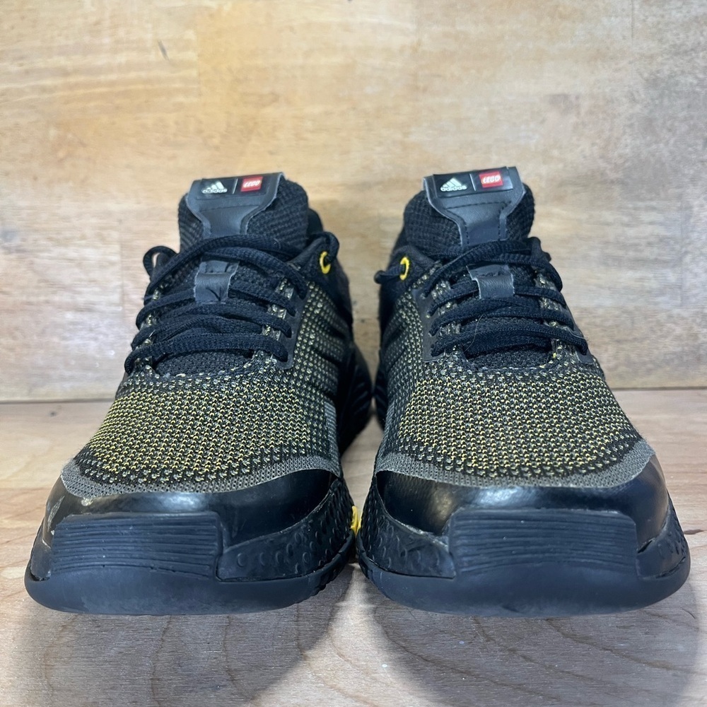 Adidas LEGO x Sport Pro J Womens Size 7 Shoes Sneakers Black/Equipment Yellow - Picture 2 of 9